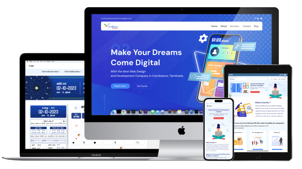 static website development company in Coimbatore- skyraan technologies
